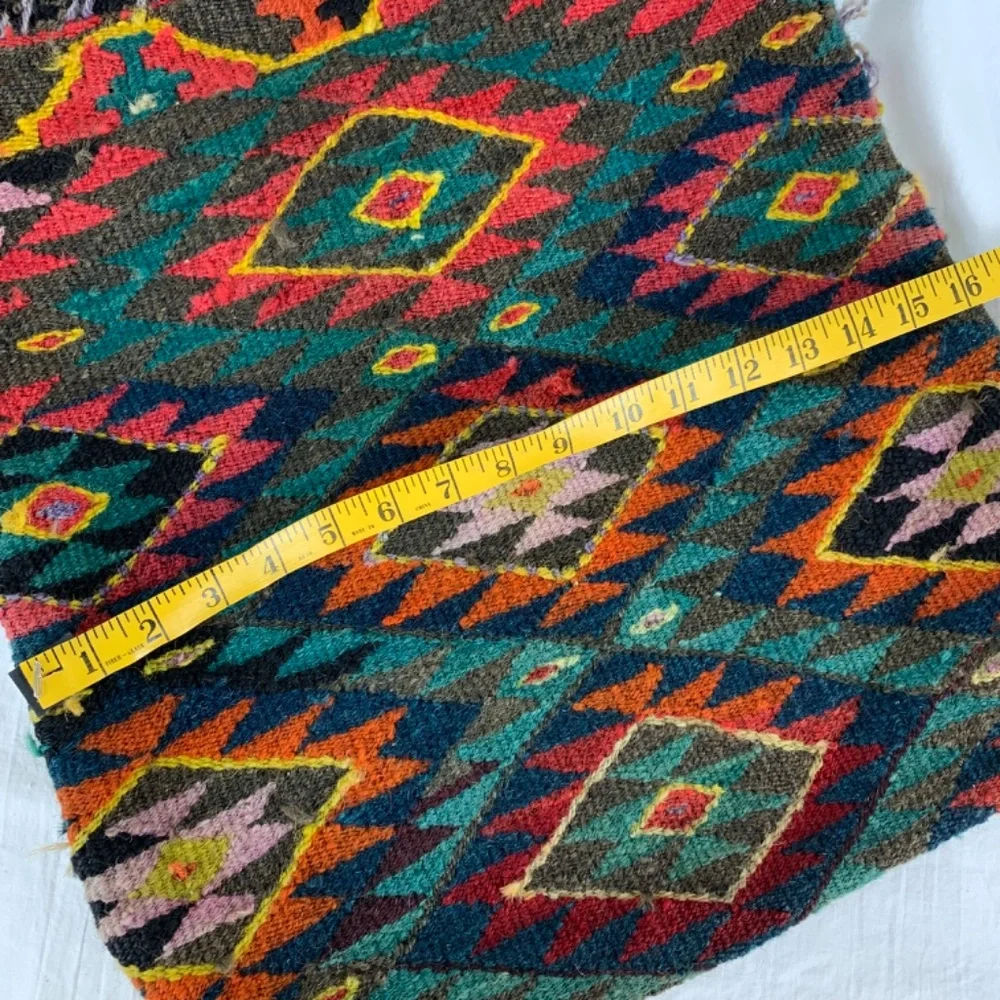 Antique Middle East Camel Saddle L Bag Hand Woven Rug 2 Hooks Tribal Ethnic